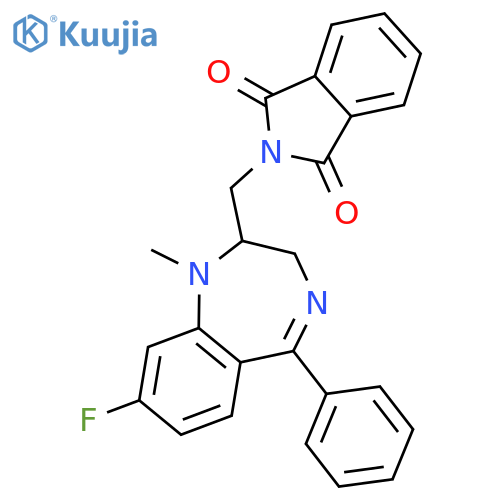 1H-Isoindole-1,3(2H)-dione,2-[(8-fluoro-2,3-dihydro-1-methyl-5-phenyl-1H-1,4-benzodiazepin-2-yl)methyl]- structure