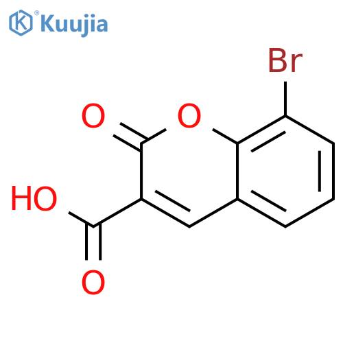8-Bromo-2-oxo-2H-chromene-3-carboxylic acid structure