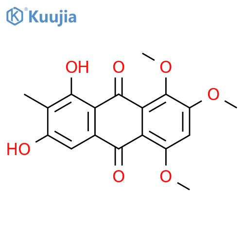 1,3-dihydroxy-5,7,8-trimethoxy-2-methylanthraquinone structure