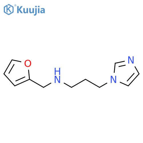 (furan-2-yl)methyl3-(1H-imidazol-1-yl)propylamine structure
