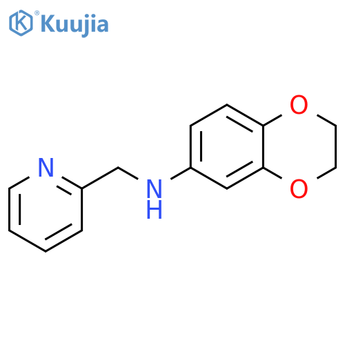 2-Pyridinemethanamine,  N-(2,3-dihydro-1,4-benzodioxin-6-yl)- structure