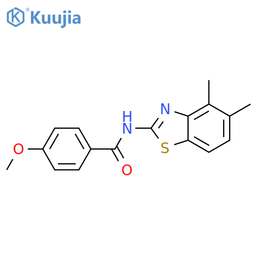 N-(4,5-dimethyl-1,3-benzothiazol-2-yl)-4-methoxybenzamide structure