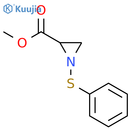 2-Aziridinecarboxylic acid, 1-(phenylthio)-, methyl ester structure