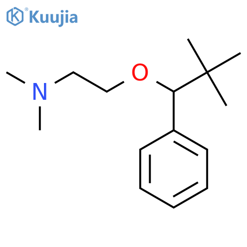 2-(2,2-Dimethyl-1-phenylpropoxy)-N,N-dimethylethan-1-amine structure