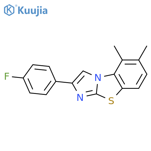 5,6-DIMETHYL-2-(4-FLUOROPHENYL)IMIDAZO[2,1-B]BENZOTHIAZOLE structure