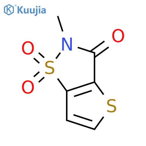 2-Methylthieno2,3-disothiazol-3(2H)-one 1,1-Dioxide structure