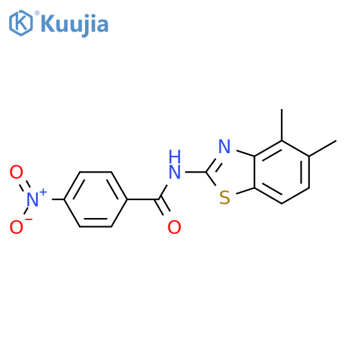 N-(4,5-dimethyl-1,3-benzothiazol-2-yl)-4-nitrobenzamide structure