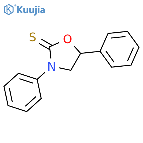 2-Oxazolidinethione, 3,5-diphenyl- structure