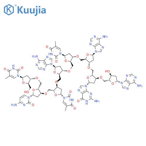 thymidylyl-(5'&#x2192;3')-2'-deoxycytidylyl-(5'&#x2192;3')-thymidylyl-(5'&#x2192;3')-2'-deoxyadenylyl-(5'&#x2192;3')-thymidylyl-(5'&#x2192;3')-2'-deoxyadenylyl-(5'&#x2192;3')-2'-deoxyguanylyl-(5'&#x2192;3')-2'-deoxyadenosine structure