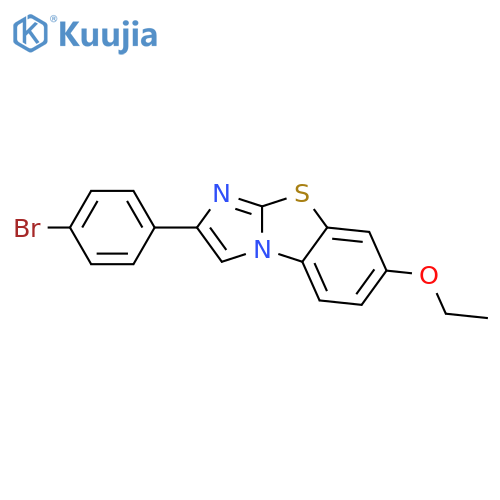 2-(4-BROMOPHENYL)-7-ETHOXYIMIDAZO[2,1-B]BENZOTHIAZOLE structure