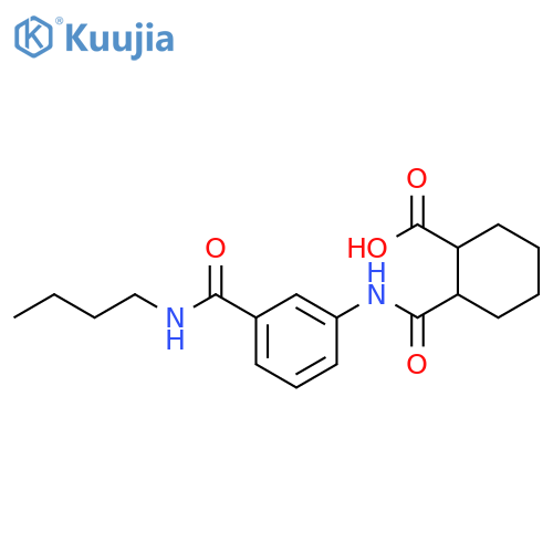 2-({3-(Butylamino)carbonylanilino}carbonyl)-cyclohexanecarboxylic Acid structure