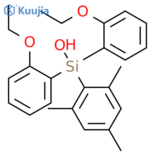 Silanol, bis(2-ethoxyphenyl)(2,4,6-trimethylphenyl)- structure