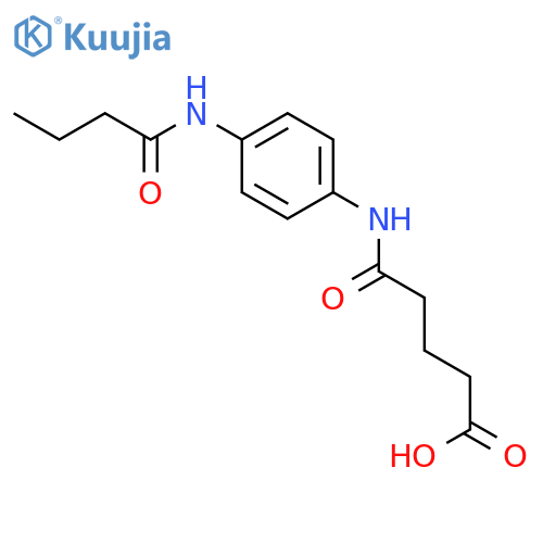 5-4-(Butyrylamino)anilino-5-oxopentanoicacid structure