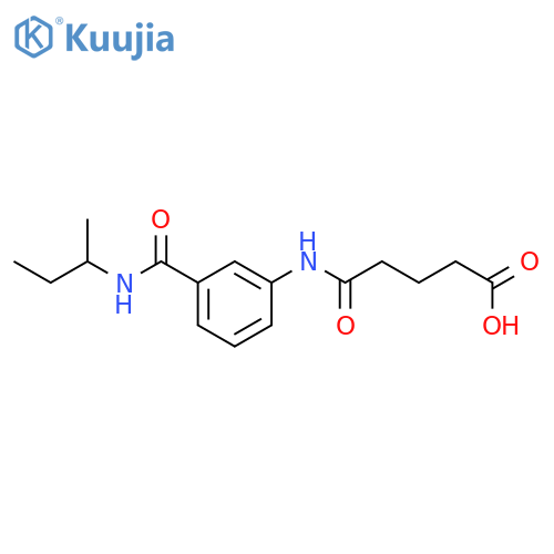 5-{3-(sec-Butylamino)carbonylanilino}-5-oxopentanoicacid structure
