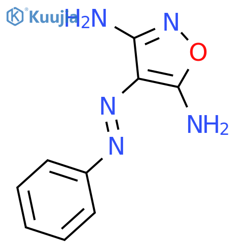 3,5-Isoxazolediamine, 4-(phenylazo)- structure