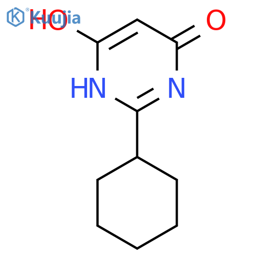 2-cyclohexylpyrimidine-4,6-diol structure
