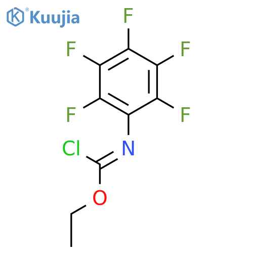 Carbonochloridimidic acid, (pentafluorophenyl)-, ethyl ester structure