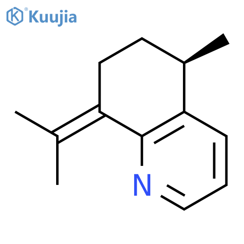 Quinoline, 5,6,7,8-tetrahydro-5-methyl-8-(1-methylethylidene)-, (R)- structure