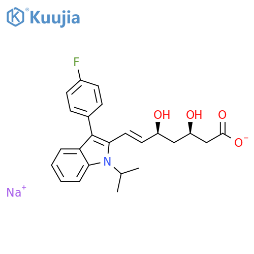 (3R,5S)-Fluvastatin Sodium Salt structure