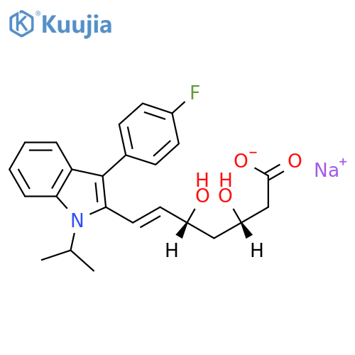 (3S,5R)-Fluvastatin sodium structure
