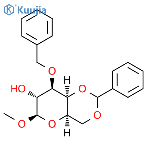 Methyl 3-O-benzyl-4,6-O-benzylidene-β-D-galactopyranoside structure