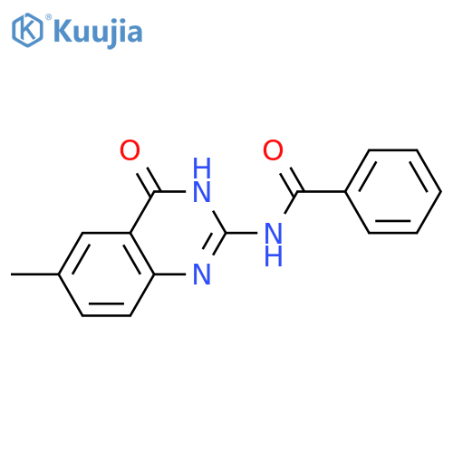 N-(6-Methyl-4-oxo-1,4-dihydroquinazolin-2-yl)benzamide structure