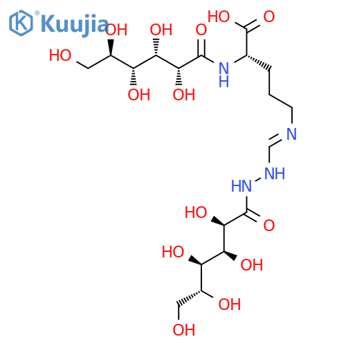 L-Ornithine,N2-D-gluconoyl-N5-[(D-gluconoylamino)iminomethyl]- (9CI) structure