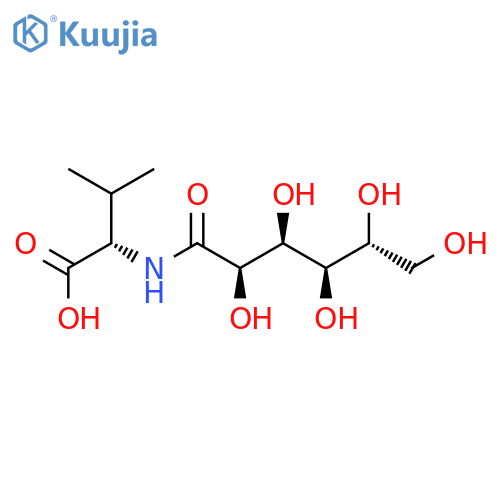 L-Valine,N-D-gluconoyl- (9CI) structure