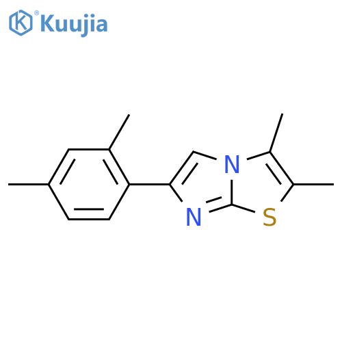 6-(2,4-dimethylphenyl)-2,3-dimethylimidazo2,1-b1,3thiazole structure