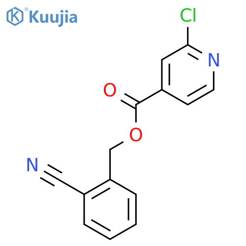 (2-Cyanophenyl)methyl 2-chloropyridine-4-carboxylate structure