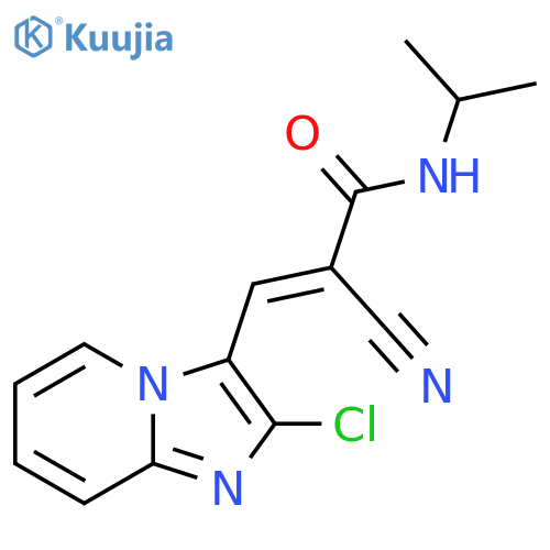 3-{2-chloroimidazo1,2-apyridin-3-yl}-2-cyano-N-(propan-2-yl)prop-2-enamide structure