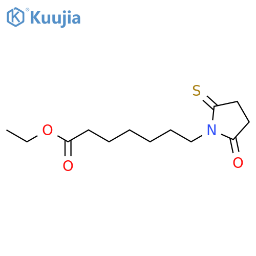 1-Pyrrolidineheptanoic acid, 2-oxo-5-thioxo-, ethyl ester structure