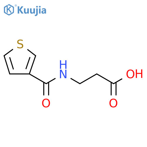 3-(thiophen-3-ylformamido)propanoic acid structure