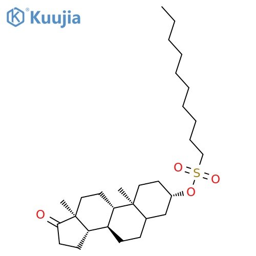 Androstan-17-one, 3-[(decylsulfonyl)oxy]-, (3b)- structure