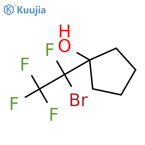 Cyclopentanol, 1-(1-bromo-1,2,2,2-tetrafluoroethyl)- structure