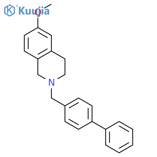 Isoquinoline, 2-([1,1'-biphenyl]-4-ylmethyl)-1,2,3,4-tetrahydro-6-methoxy- structure