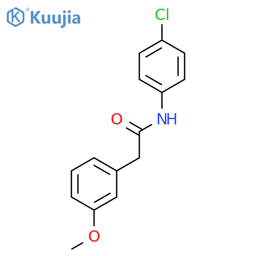 Benzeneacetamide, N-(4-chlorophenyl)-3-methoxy- structure