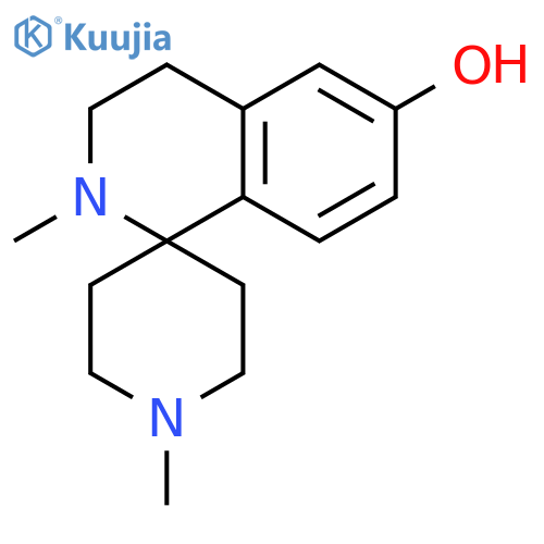 Spiro[isoquinoline-1(2H),4'-piperidin]-6-ol, 3,4-dihydro-1',2-dimethyl- structure
