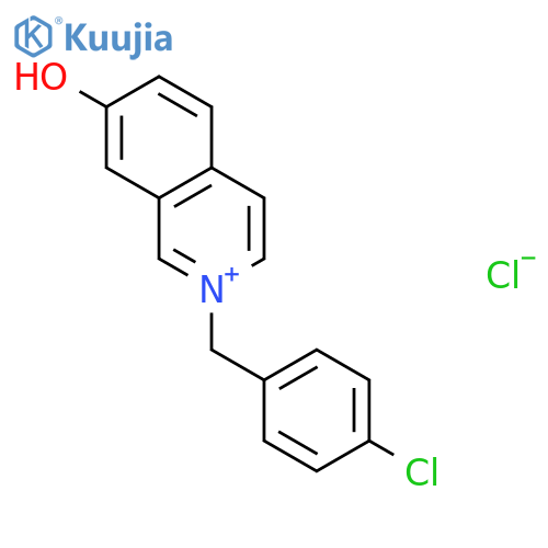 Isoquinolinium, 2-[(4-chlorophenyl)methyl]-7-hydroxy-, chloride structure