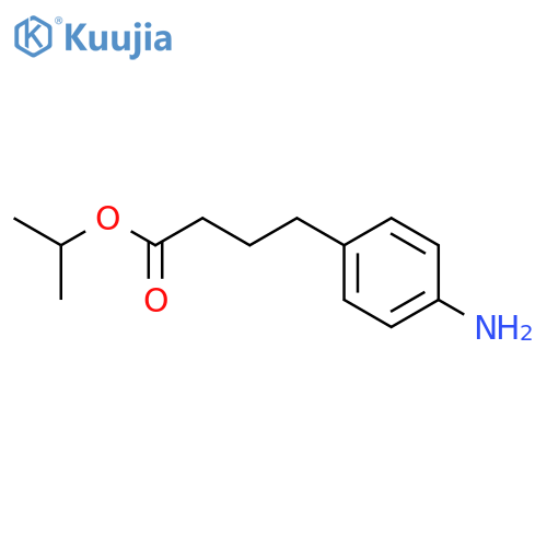 Benzenebutanoic acid,4-amino-, 1-methylethyl ester structure