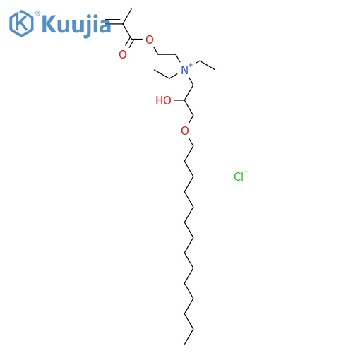 diethyl[2-hydroxy-3-(tetradecyloxy)propyl)[2-[(2-methyl-1-oxoallyl)oxy]ethyl]ammonium chloride structure