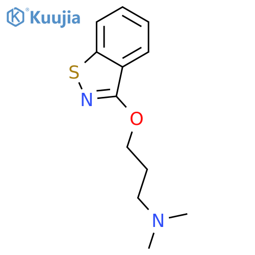 1-Propanamine,3-(1,2-benzisothiazol-3-yloxy)-N,N-dimethyl- structure