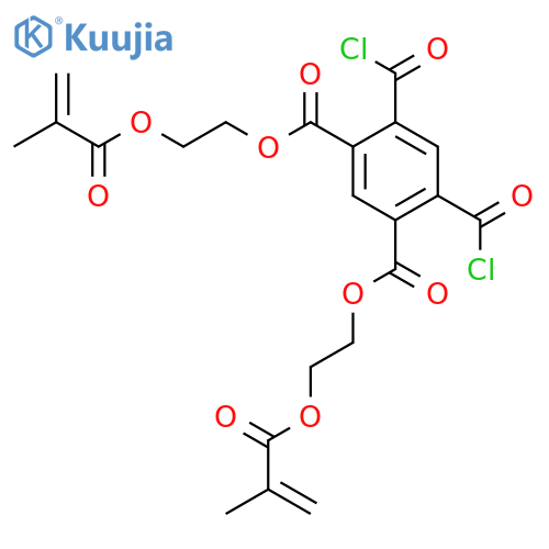 1,3-Benzenedicarboxylicacid, 4,6-bis(chlorocarbonyl)-,1,3-bis[2-[(2-methyl-1-oxo-2-propen-1-yl)oxy]ethyl] ester structure