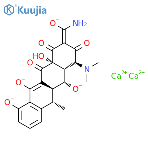 2-Naphthacenecarboxamide,4-(dimethylamino)-1,4,4a,5,5a,6,11,12a-octahydro-3,5,10,12,12a-pentahydroxy-6-methyl-1,11-dioxo-,calcium salt (1:2), (4S,4aR,5S,5aR,6R,12aS)- structure