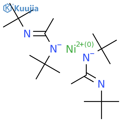 Tert-butyl-(N-tert-butyl-C-methylcarbonimidoyl)azanide;nickel(2+) structure
