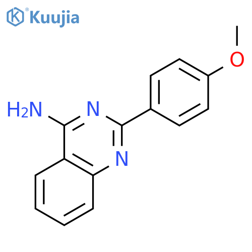 4-Quinazolinamine, 2-(4-methoxyphenyl)- structure