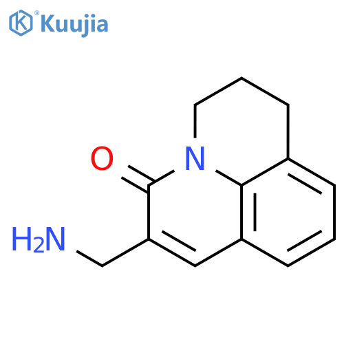 6-(aminomethyl)-2,3-dihydro-1H,5H-pyrido3,2,1-ijquinolin-5-one structure