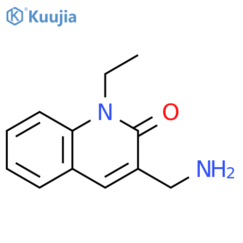 3-(aminomethyl)-1-ethylquinolin-2(1H)-one structure