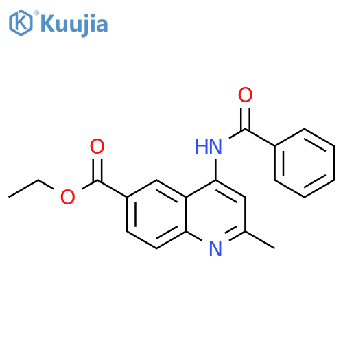 ethyl 4-benzamido-2-methylquinoline-6-carboxylate structure