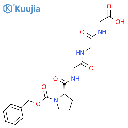 Glycine, N-[N-[N-[1-[(phenylmethoxy)carbonyl]-L-prolyl]glycyl]glycyl]- structure